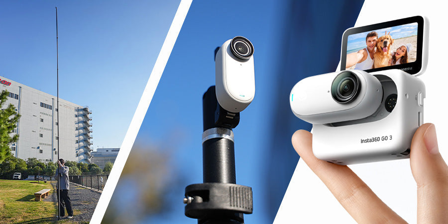 （最終値下げ）超軽量小型カメラ　Insta 360 GO 世界最小カメラ「Insta360 GO 3」で実現するBi Rod高所撮影例