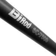 Bi Rod 6C-7500 ロッド中央部にプリントされた商品ロゴのクローズアップ