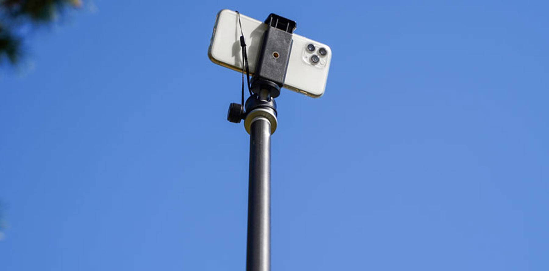 Bi Rodを使用したスマートフォンでの高所撮影方法