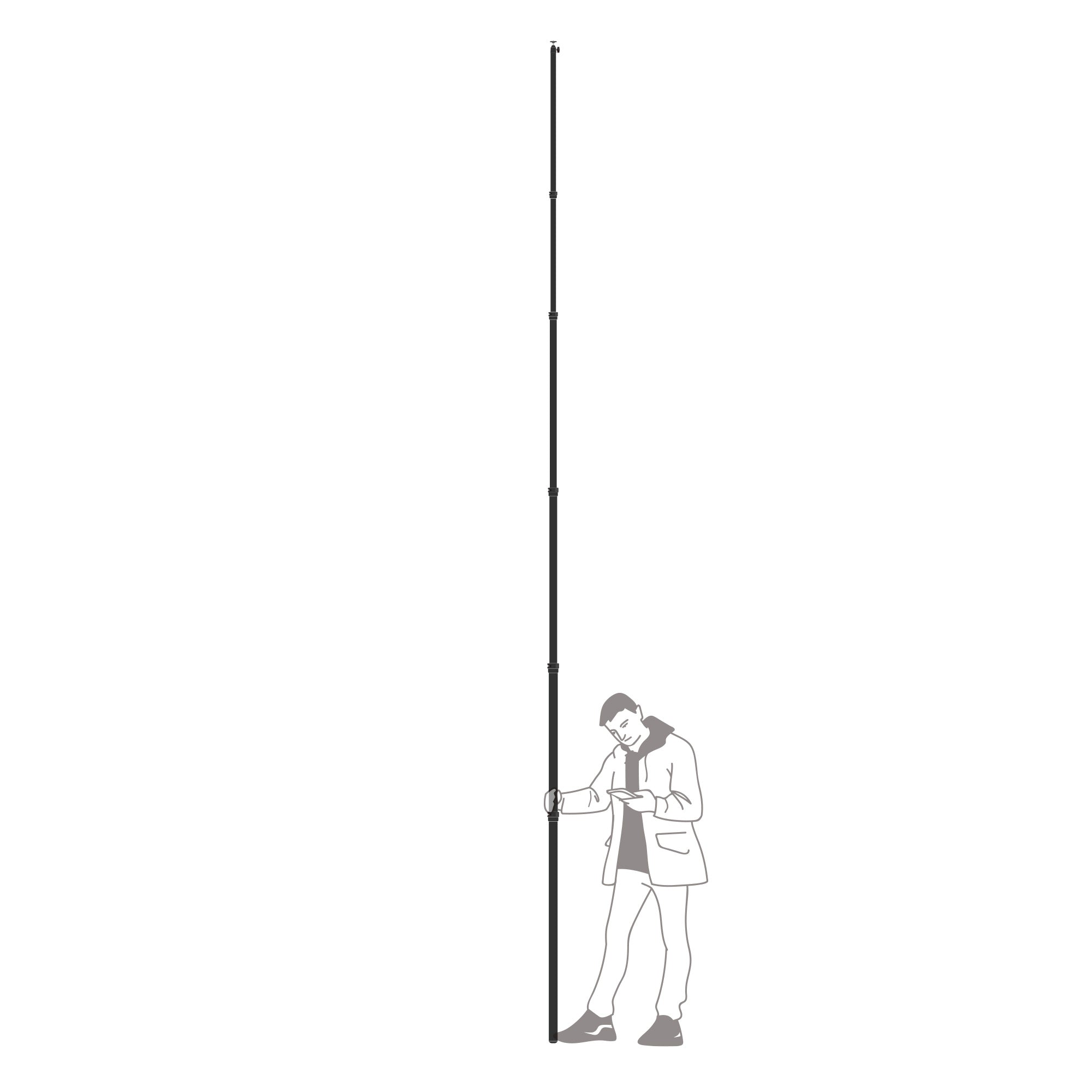 高所撮影/4.5m】Bi Rod 6G-4500（三脚なし）