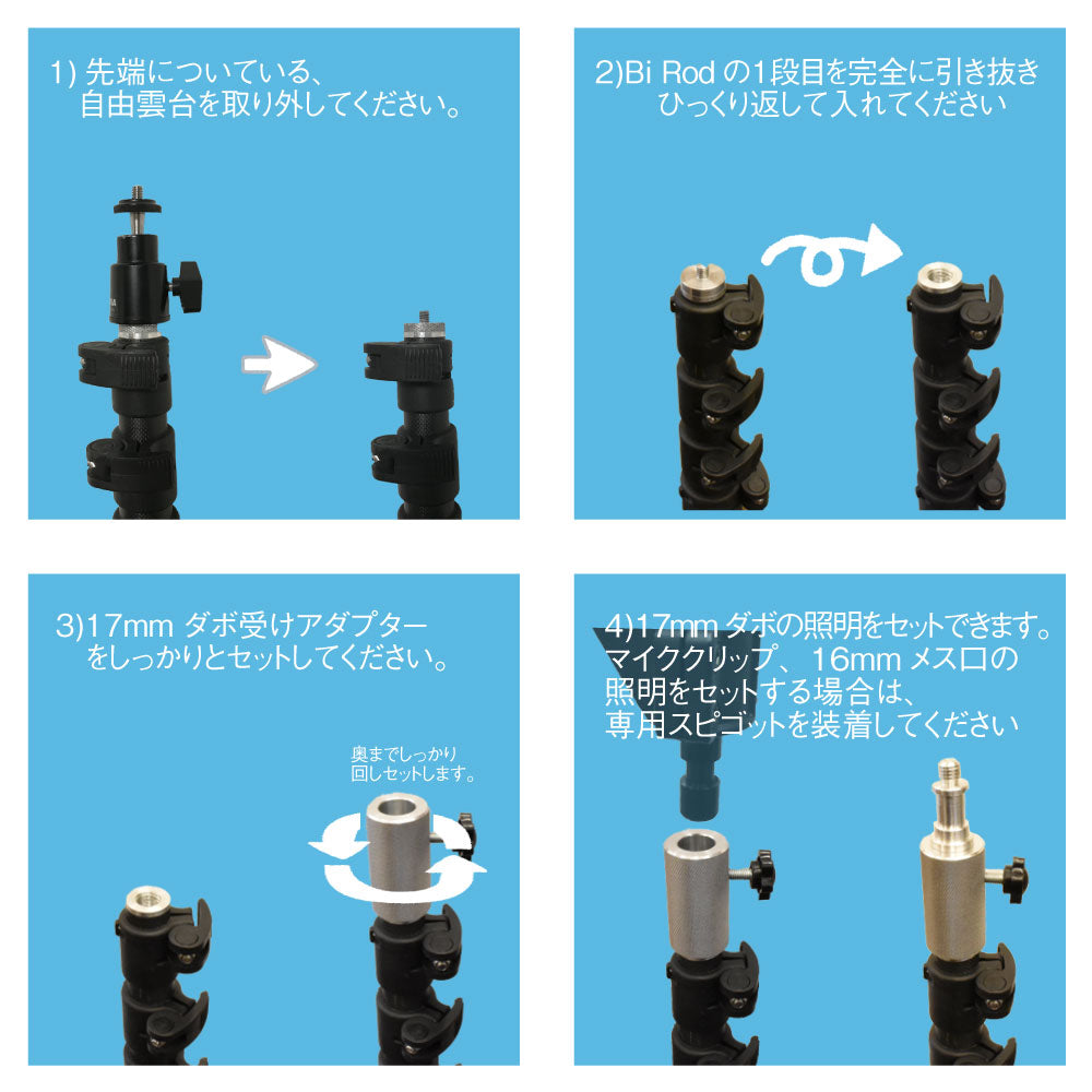 17mm ダボ受けアダプター